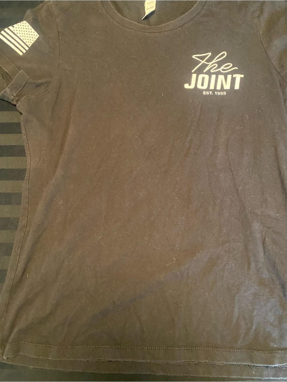 District Black The Joint Short Sleeve Tee with Chest Logo